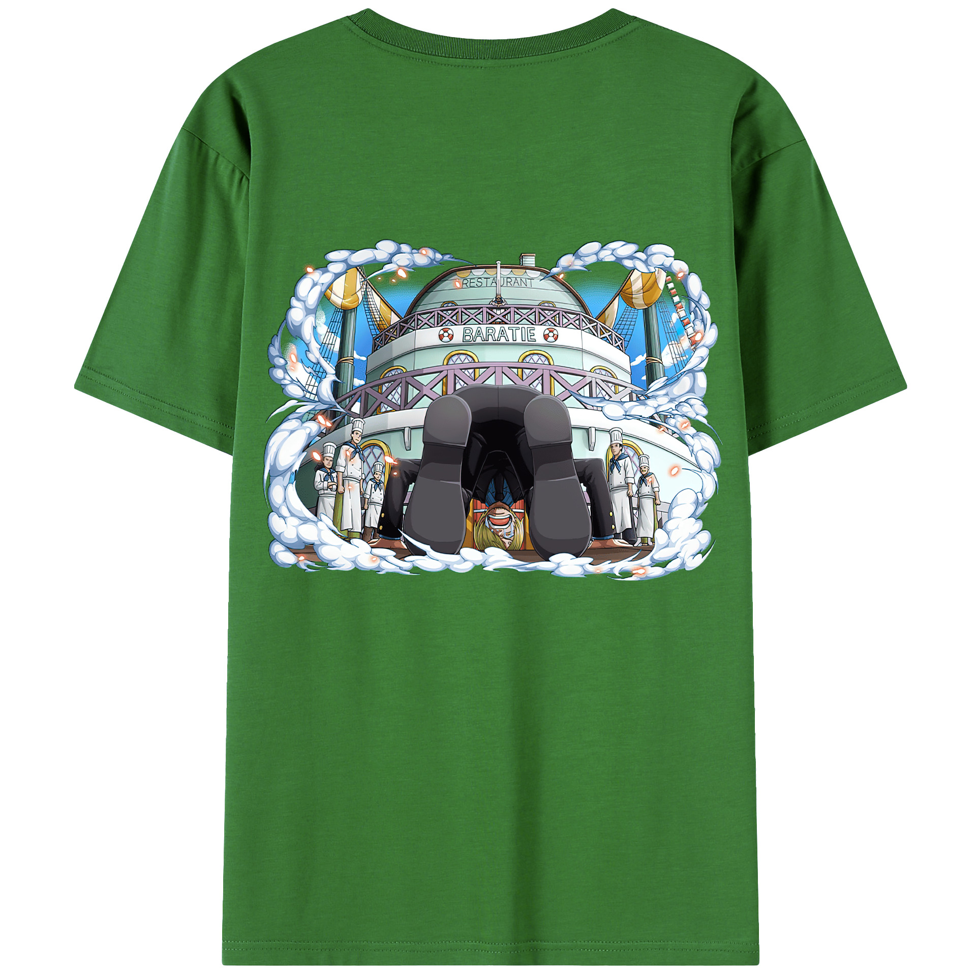（画像用） ワンピース サンジ ONE PIECE Sanji レディース半袖Tシャツ(バックプリント)